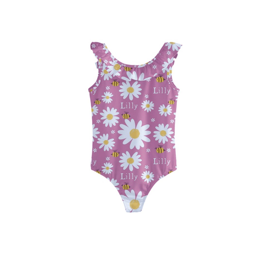 flower bee one piece swimsuit