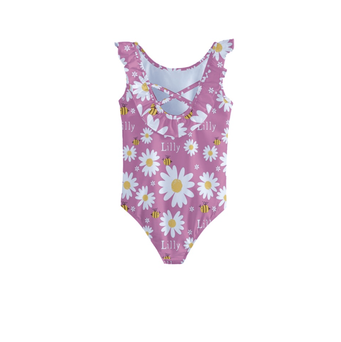 flower bee one piece swimsuit